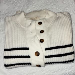 EUC Sezane XXXL Lucas Jumper Ecru/Navy